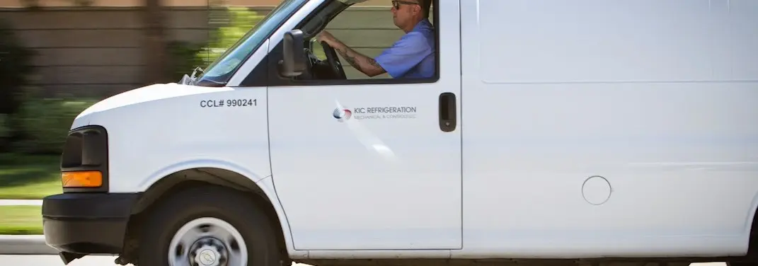 KIC Refrigeration service vehicle serving Warwick area